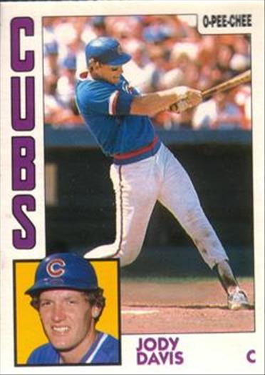 1984 O-Pee-Chee Baseball Cards 073      Jody Davis